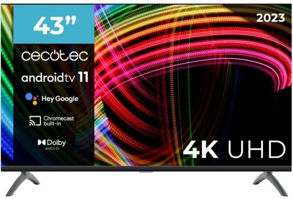 TV Cecotec 43 ALU30043 - Ultra HD, Android TV, HDR10, Modo Hotel