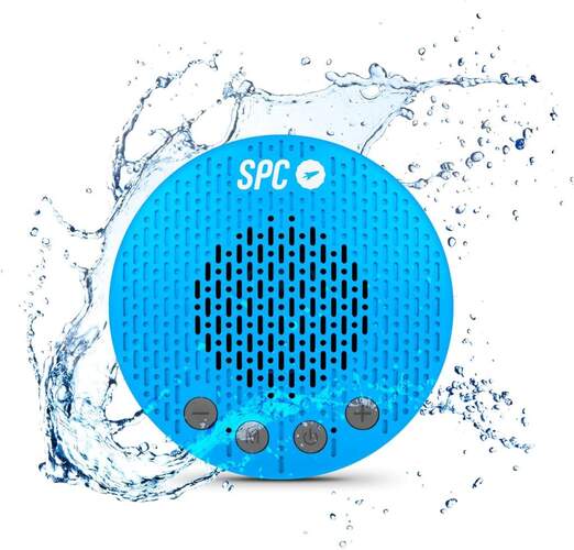 Altavoz Ducha SPC Splash Speaker - Manos Libres, Radio FM, Azul