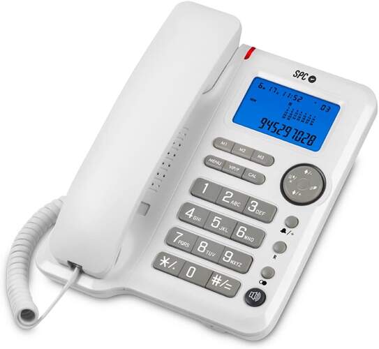 Teléfono sobremesa identificador de llamadas TELECOM 3604N - 100x176x220mm.